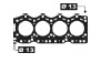 GASKET FOR FIAT CROMA (154) 7701040180 10081000